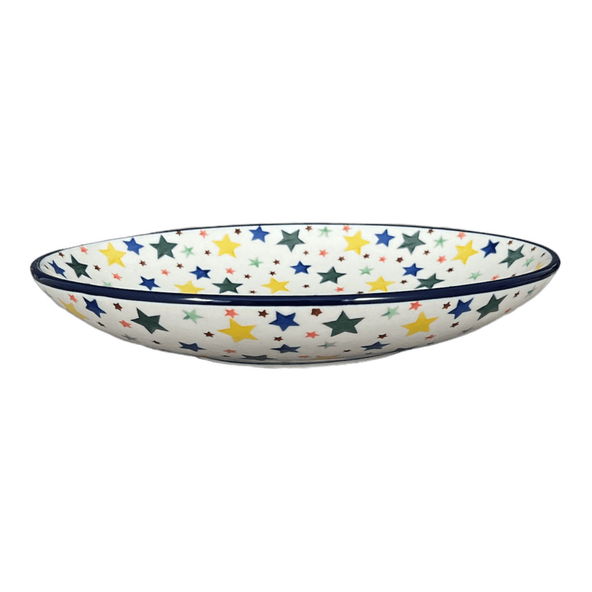 Dish, Oval, 10.25" in "Star Shower" by Ceramika Artystyczna | AC93-359X