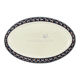 Baker, Oval, 14.6" x 9.1" in "Wiza Blue Plume" by Wiza | WZ212T-6W