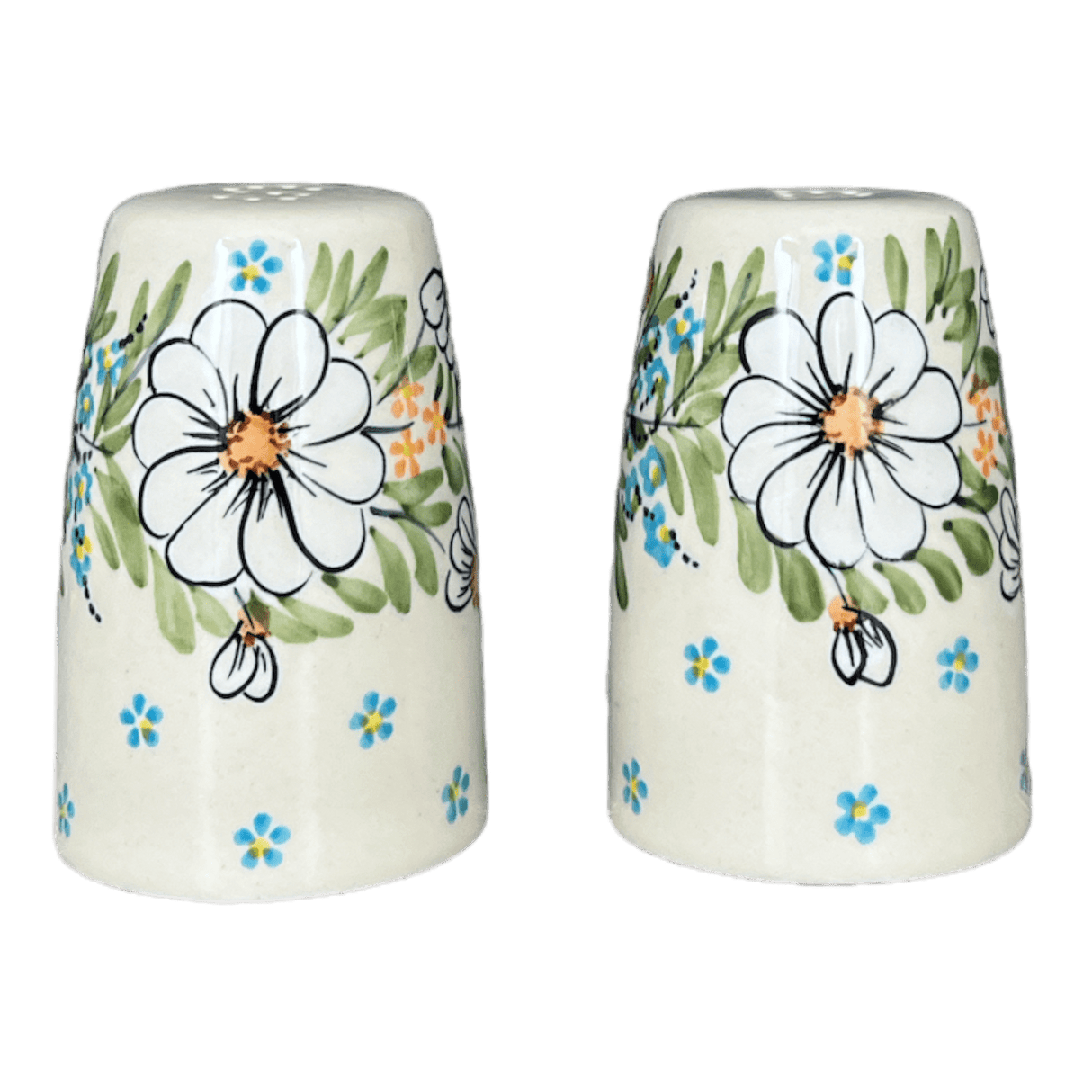 Salt & Pepper, 3.75" in "Daisy Bouquet" by Manufaktura | S086S-TAB3