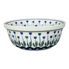 Polish Pottery Bowl, Round, 6.25" in "Tulip Dot" by Ceramika Artystyczna  | A209-377Z at PolishPotteryOutlet.com