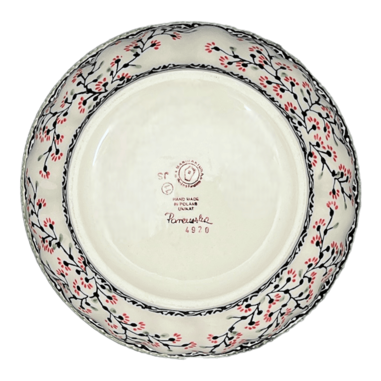 Bowl, Round, 9" Bowl in "Cherry Blossoms" by Manufaktura | M086S-DPGJ