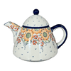 Polish Pottery 0.9 Liter Teapot (Autumn Harvest) | C005S-LB at PolishPotteryOutlet.com