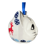 Ornament, Cat Head in "Reindeer Games" by Manufaktura | K142T-BL07