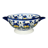 Bowl, Round, Colander/Berry, 7.75", WR (WR62A) in "Pansy Wreath" by W.R. Ceramika | WR62A-EZ2