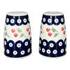 Polish Pottery 3.75" Salt and Pepper (Cherry Dot) | S086T-70WI at PolishPotteryOutlet.com