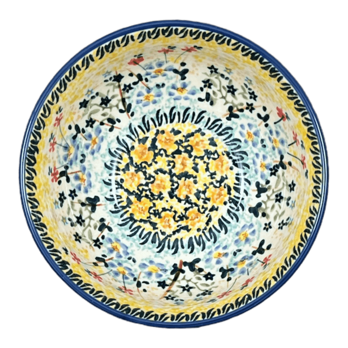 Bowl, Round, 6" in "Sunny Bouquet" by Manufaktura | M089S-JZ40