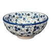Polish Pottery Dipping Bowl (Scattered Blues) | M153S-AS45 at PolishPotteryOutlet.com