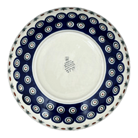 A picture of a Polish Pottery Bowl, Round, Serving, 10.5" in "Peacock Pine" by Ceramika Artystyczna | AC36-366X as shown at PolishPotteryOutlet.com/products/10-5-serving-bowl-peacock-pine-ac36-366x