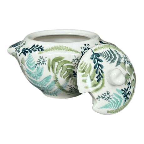 Bowl, Round, Sugar Bowl, 3" in "Scattered Ferns" by Manufaktura | C003S-GZ39