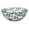 Polish Pottery Bowl, Round, 6" in "Green Spray" by Manufaktura | M089T-LISZ at PolishPotteryOutlet.com