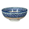 Polish Pottery Dipping Bowl (Ruby Bouquet) | M153S-DPCS at PolishPotteryOutlet.com