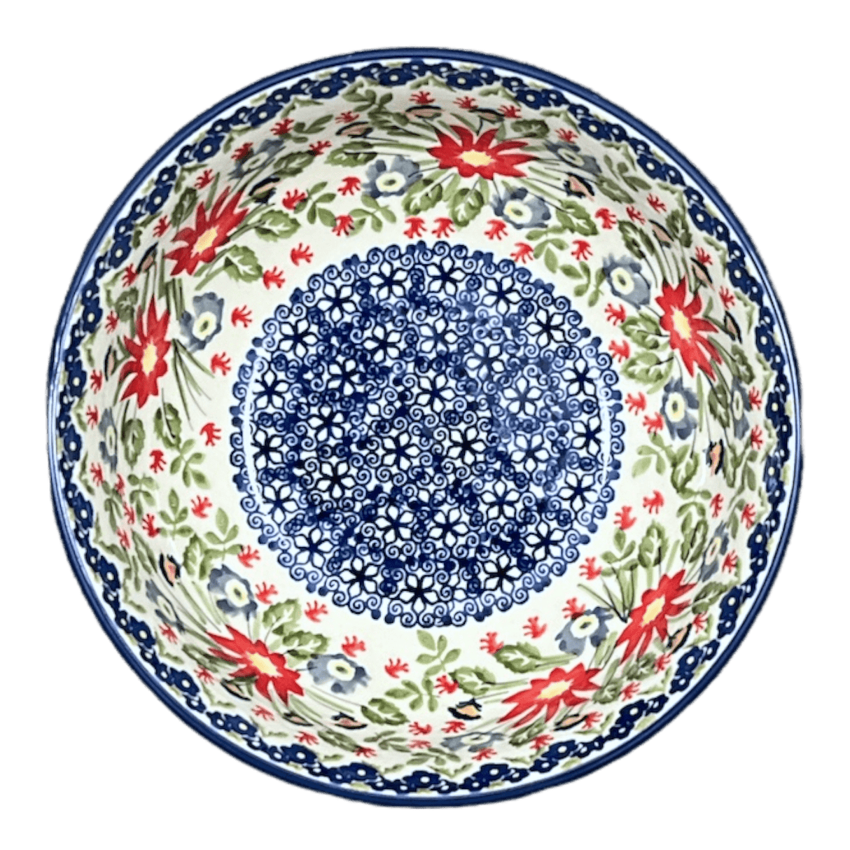 Bowl, Round, 8.5" in "Floral Fantasy" by Manufaktura | M135S-P260