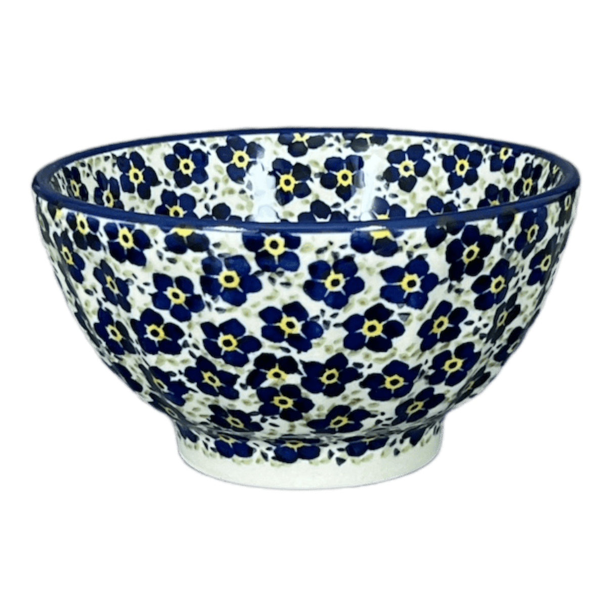 Bowl, Round, Fancy, 5.5" in "Floral Revival Blue" by Manufaktura | C018U-MKOB