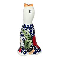 A picture of a Polish Pottery Pie Bird (Poppies & Posies) | P189S-IM02 as shown at PolishPotteryOutlet.com/products/pie-bird-poppies-posies-p189s-im02