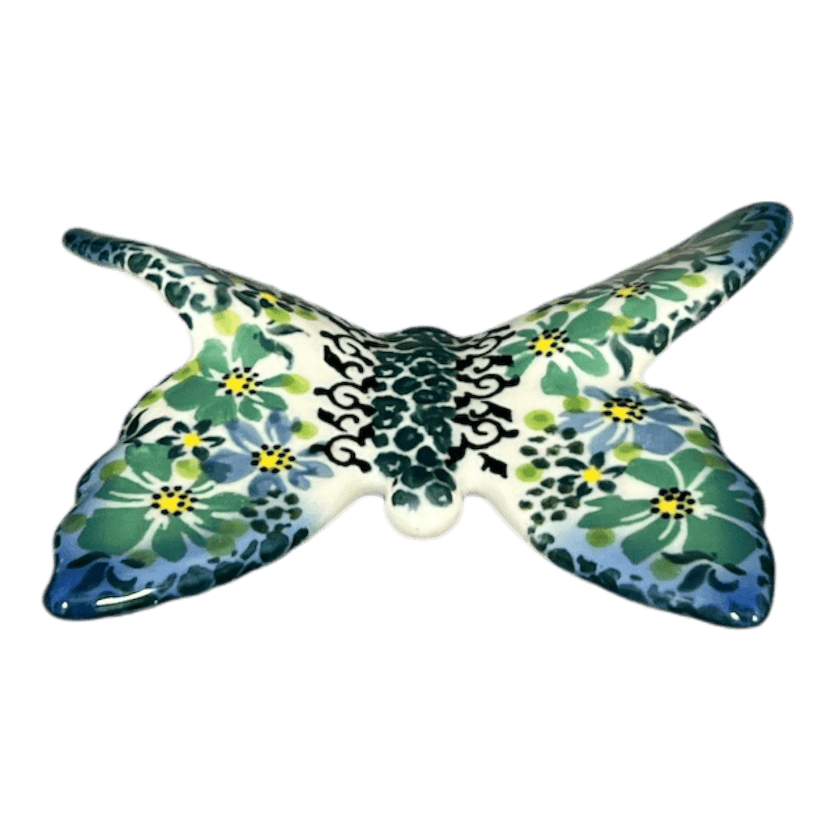 Figurine, Butterfly, 4.75" in "Blue & Green Dream" by Galia | GAD05-UHP2