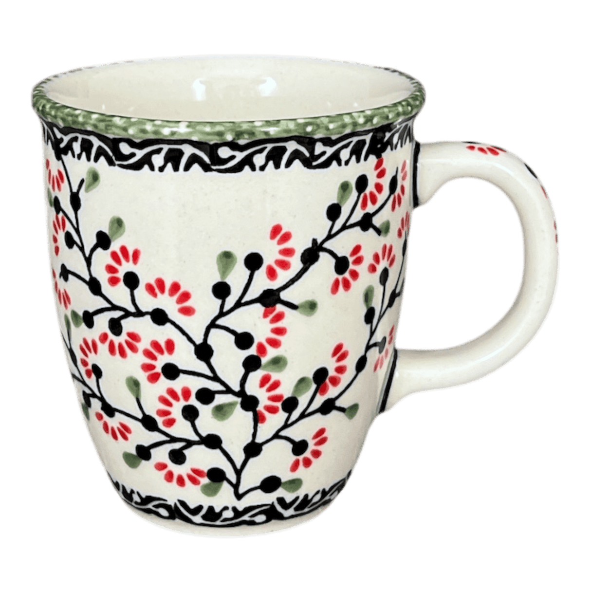 Mug, Mars Mug, 10oz Small in "Cherry Blossoms" by Manufaktura | K081S-DPGJ