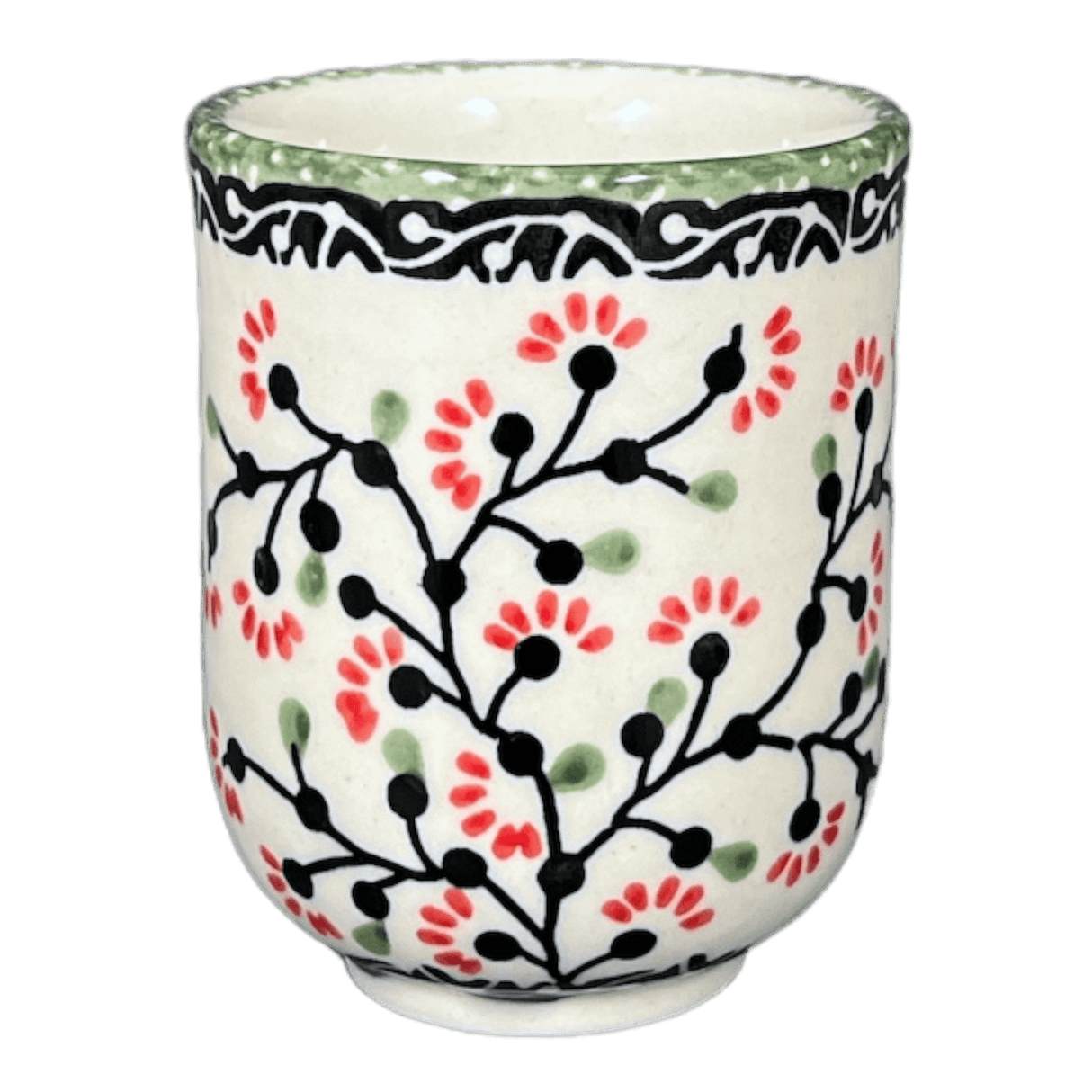 Drinkware, Wine Cup, 6 oz in "Cherry Blossoms" by Manufaktura | K111S-DPGJ