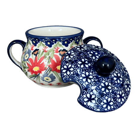 Bowl, Round, Sugar Bowl, 3.5" in "Floral Fantasy" by Manufaktura | C015S-P260