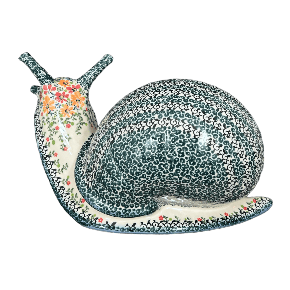 Figurine, Snail, Giant, 14.5" in "Red & Orange Dream" by Galia | GZW02-UHP