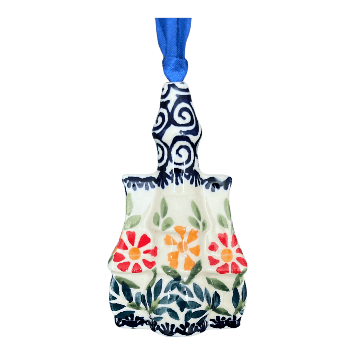 Ornament, Castle, 3.5" in "Flower Power" by Manufaktura | K138T-JS14