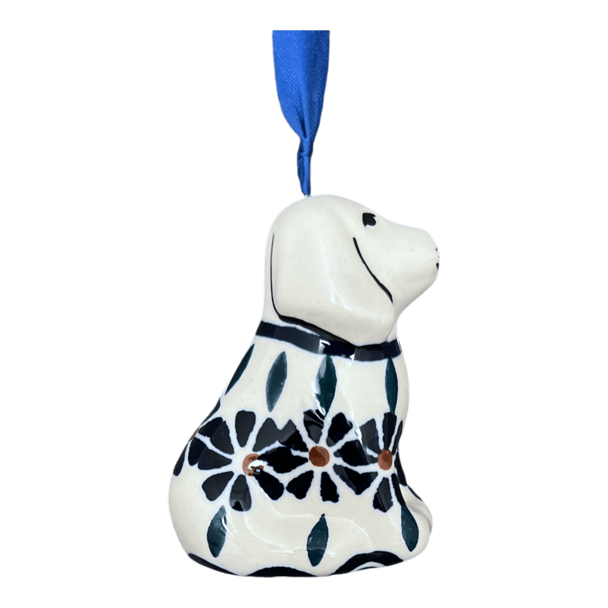 Ornament, Dog, 3" in "Floral Peacock" by Manufaktura | K164T-54KK