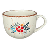 Polish Pottery Cup, Latte, 18 oz in "Country Pride" by Manufaktura | F044T-GM13 at PolishPotteryOutlet.com