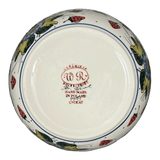 Bowl, Round, 7.75", WR (WR12D) in "Strawberries & Blossoms" by W.R. Ceramika | WR12D-WR2