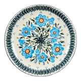 Plate, Round, Dessert, 7.25" in "Baby Blue Blossoms" by Manufaktura | T131S-JS49