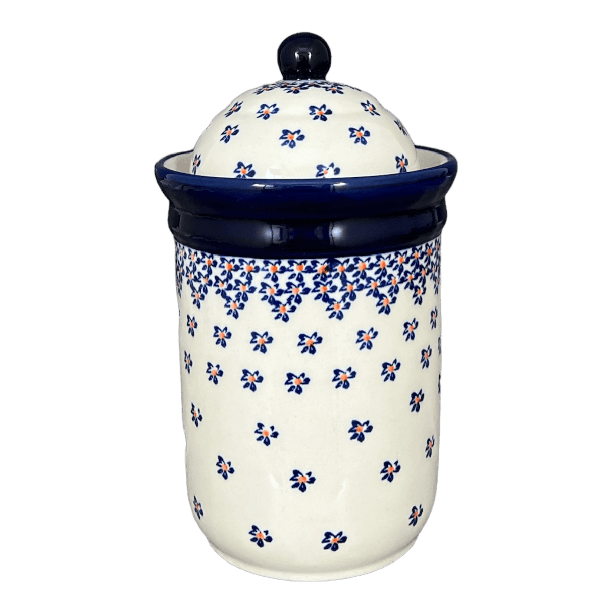 Canister, 1 Liter in "Falling Blue Daisies" by Zaklady | Y1243-A882A