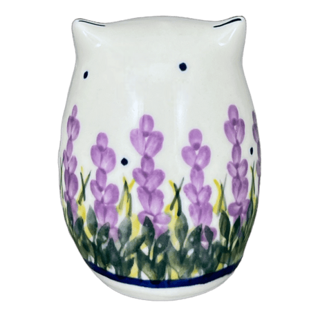 Figurine, Owl, 3" Small, WR (WR40J) in "Lavender Fields" by W.R. Ceramika | WR40J-BW4