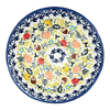 Polish Pottery Bowl, Round, Pasta Bowl, WR (WR5E) in "Fall Festives" by W.R. Ceramika | WR5E-WR53 at PolishPotteryOutlet.com