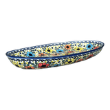 Oval Dish, 8.5" x 13.75", WR (WR13E) in "Bold Rainbow" by W.R. Ceramika | WR13E-WR55