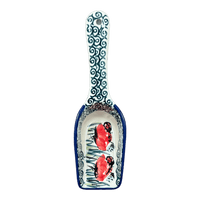 A picture of a Polish Pottery 7" Scoop (Poppy Paradise) | L004S-PD01 as shown at PolishPotteryOutlet.com/products/7-coffee-scoop-poppy-paradise-l004s-pd01