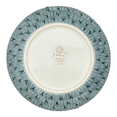 Plate, Round, Dinner, 10" in "Baby Blue Blossoms" by Manufaktura | T132S-JS49