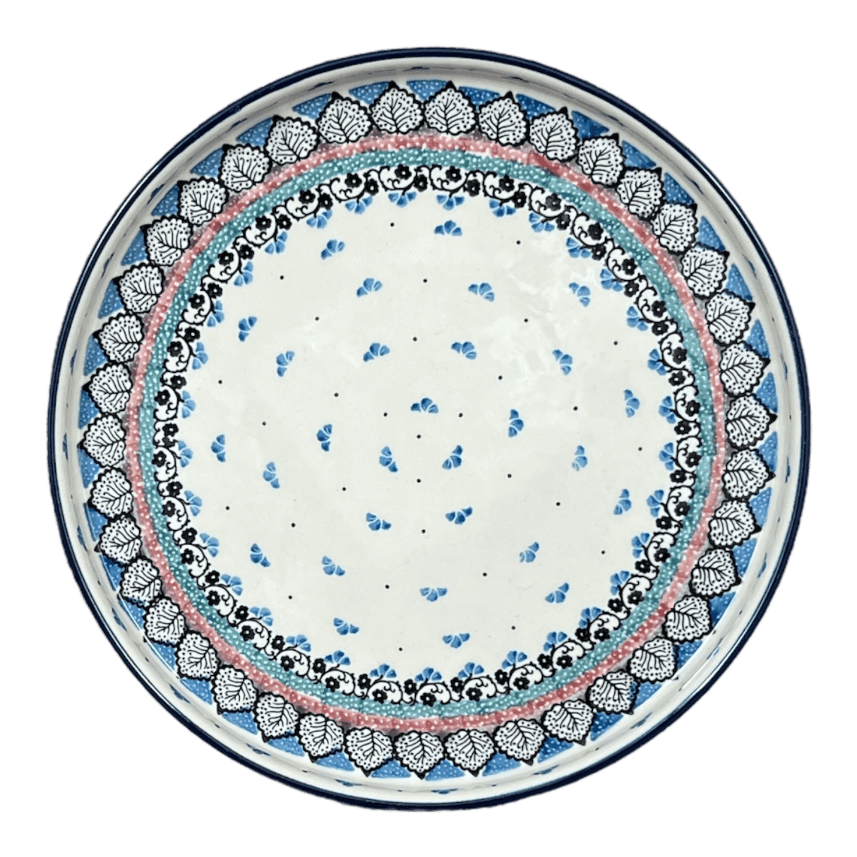 Tray, Round, 10" in "Winter Aspen" by Ceramika Artystyczna | AE93-1995X