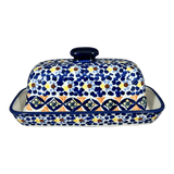 Butter Dish, American, 4" x 7.5" in "Kaleidoscope" by Manufaktura | M074U-ASR