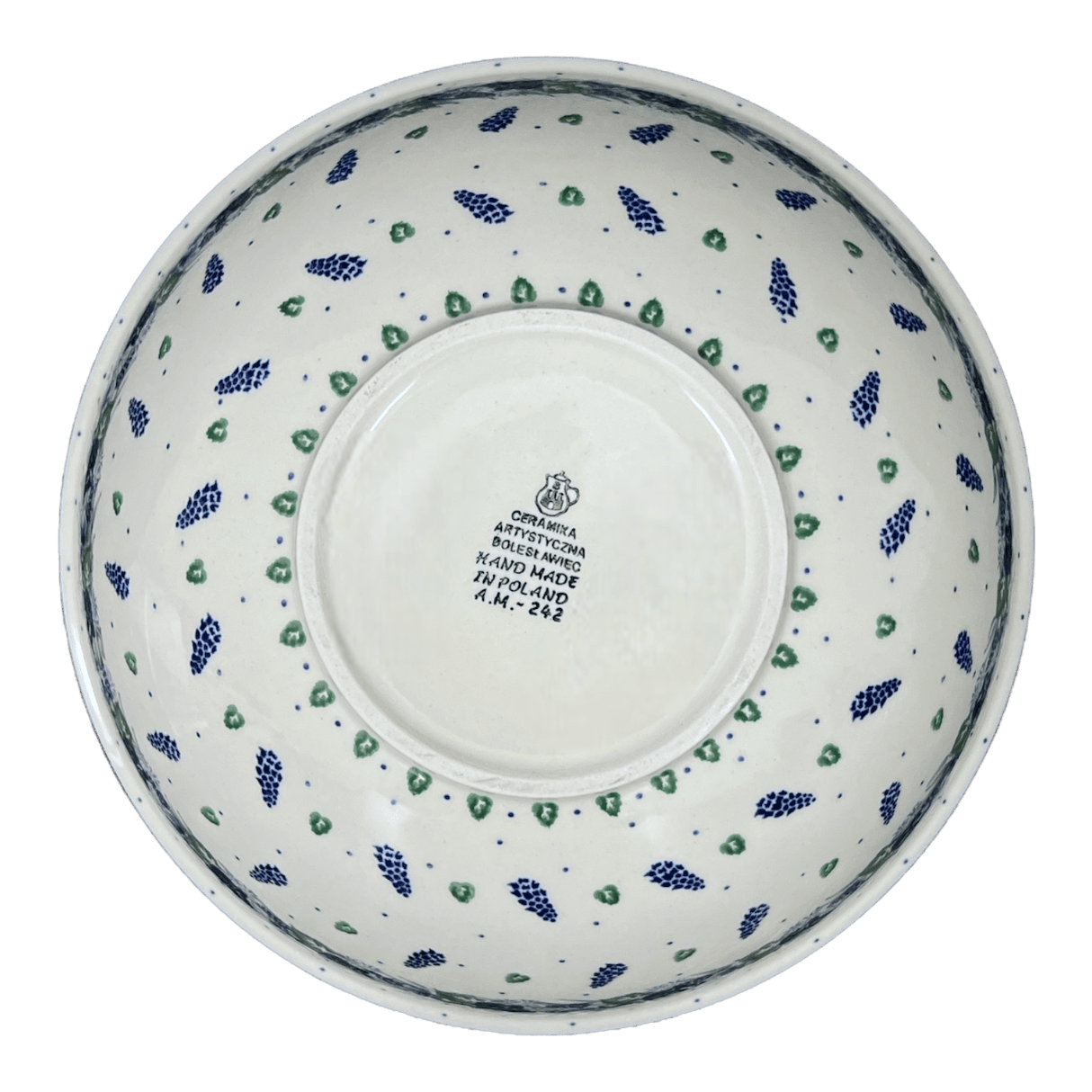 Bowl, Round, 11" in "Hyacinth in the Wind" by Ceramika Artystyczna | A055-2037X