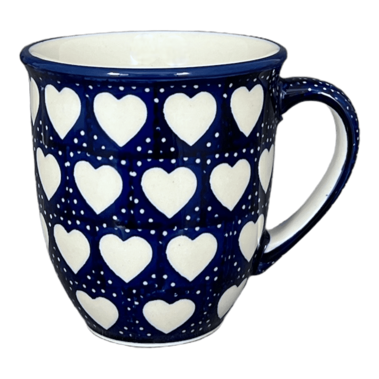 Mug, Mars Mug, 16 oz Large in "Sea of Hearts" by Manufaktura | K106T-SEA