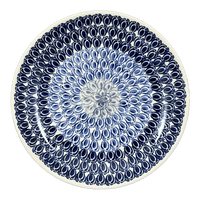 A picture of a Polish Pottery 10" Dinner Plate (Tulip Blues) | T132T-GP16 as shown at PolishPotteryOutlet.com/products/10-dinner-plate-tulip-blues