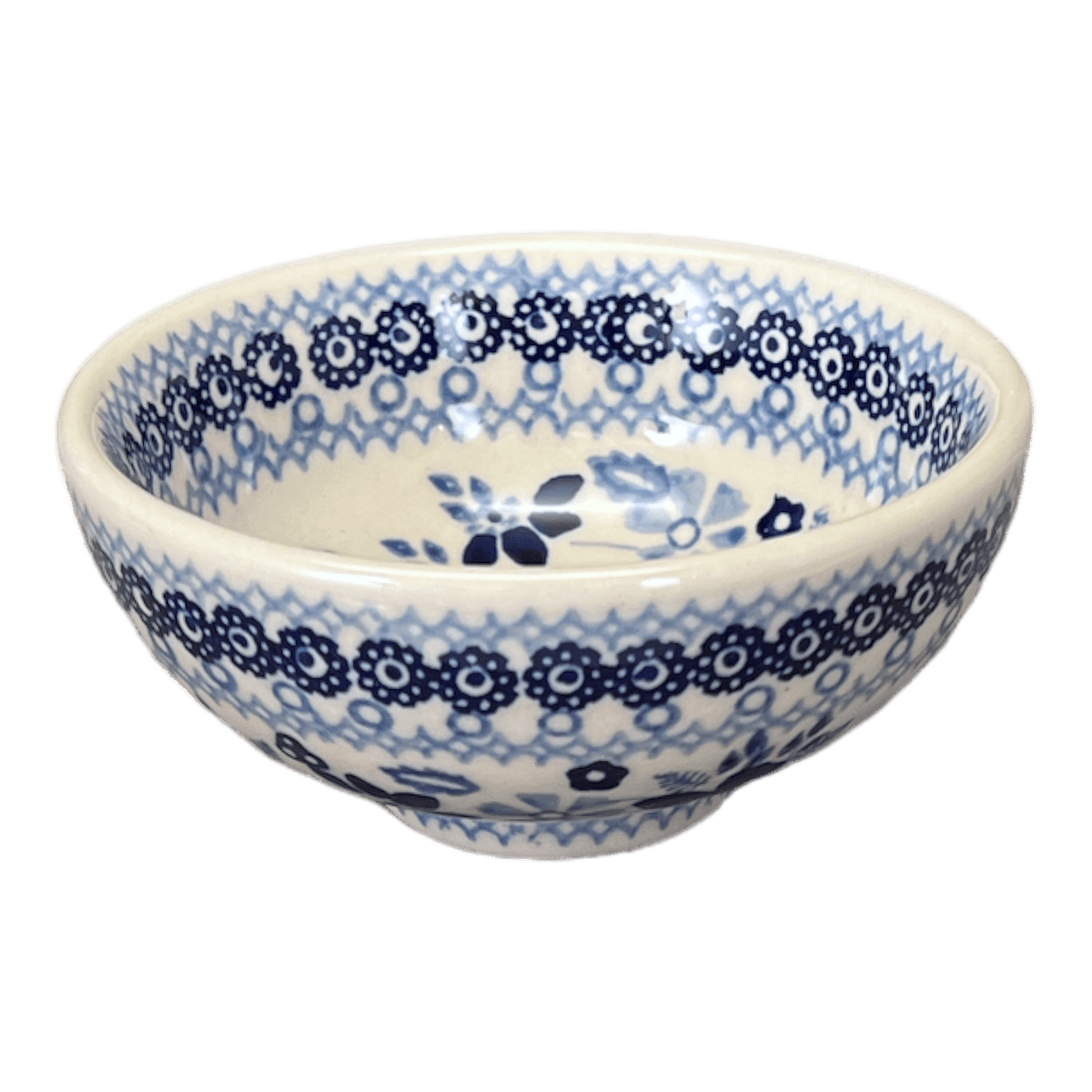 Bowl, Round, Dipping, 4.25" in "Duet in Blue" by Manufaktura | M153S-SB01