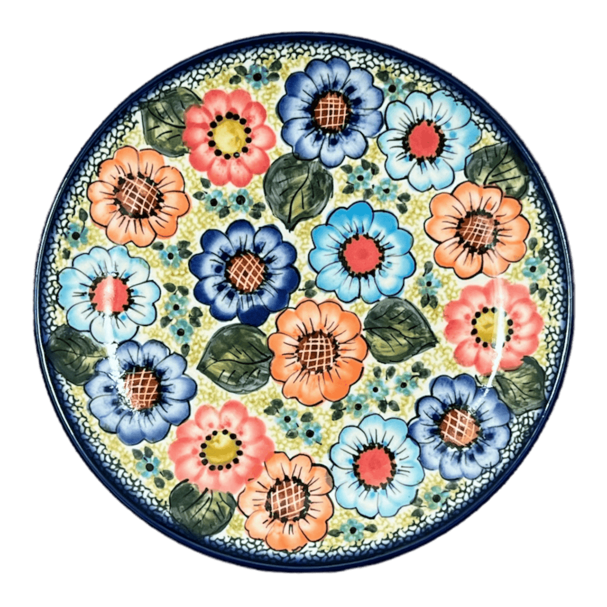 Plate, Round, Dinner, 10.25" Plate, WR (WR5C) in "Rainbow Field" by W.R. Ceramika | WR5C-WR54