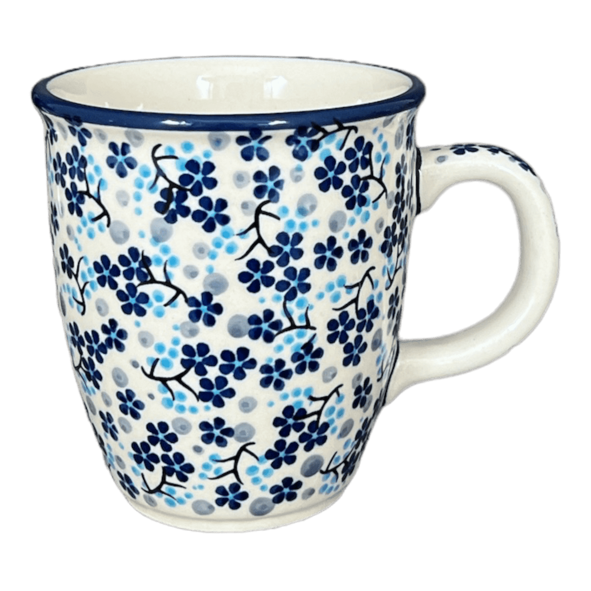 Mug, Mars Mug, 10oz Small in "Scattered Blues" by Manufaktura | K081S-AS45