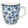 Polish Pottery Mug, Mars Mug, 10oz Small in "Scattered Blues" by Manufaktura | K081S-AS45 at PolishPotteryOutlet.com