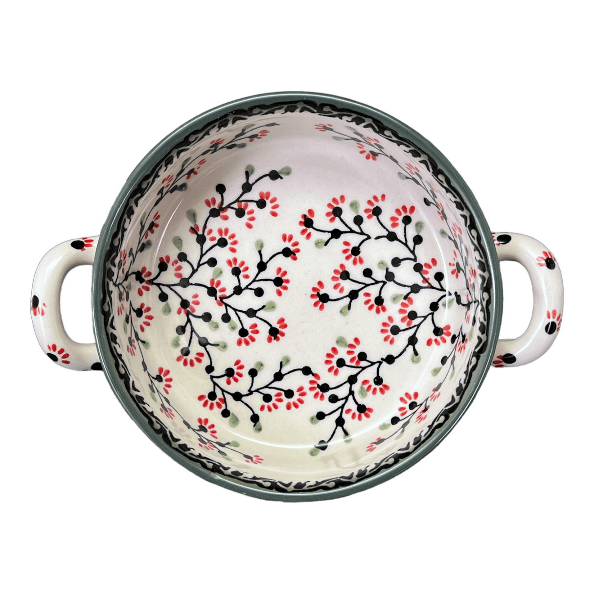 Casserole, Round, Small, 5" x 7.5" in "Cherry Blossoms - Solid Rim" by Manufaktura | Z153S-DPGJA