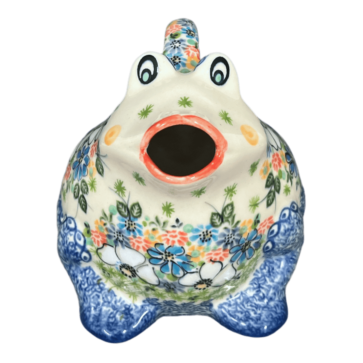 Frog Watering Can, 40 oz in "Daisy Garden" by Galia | GZW23-ABP4