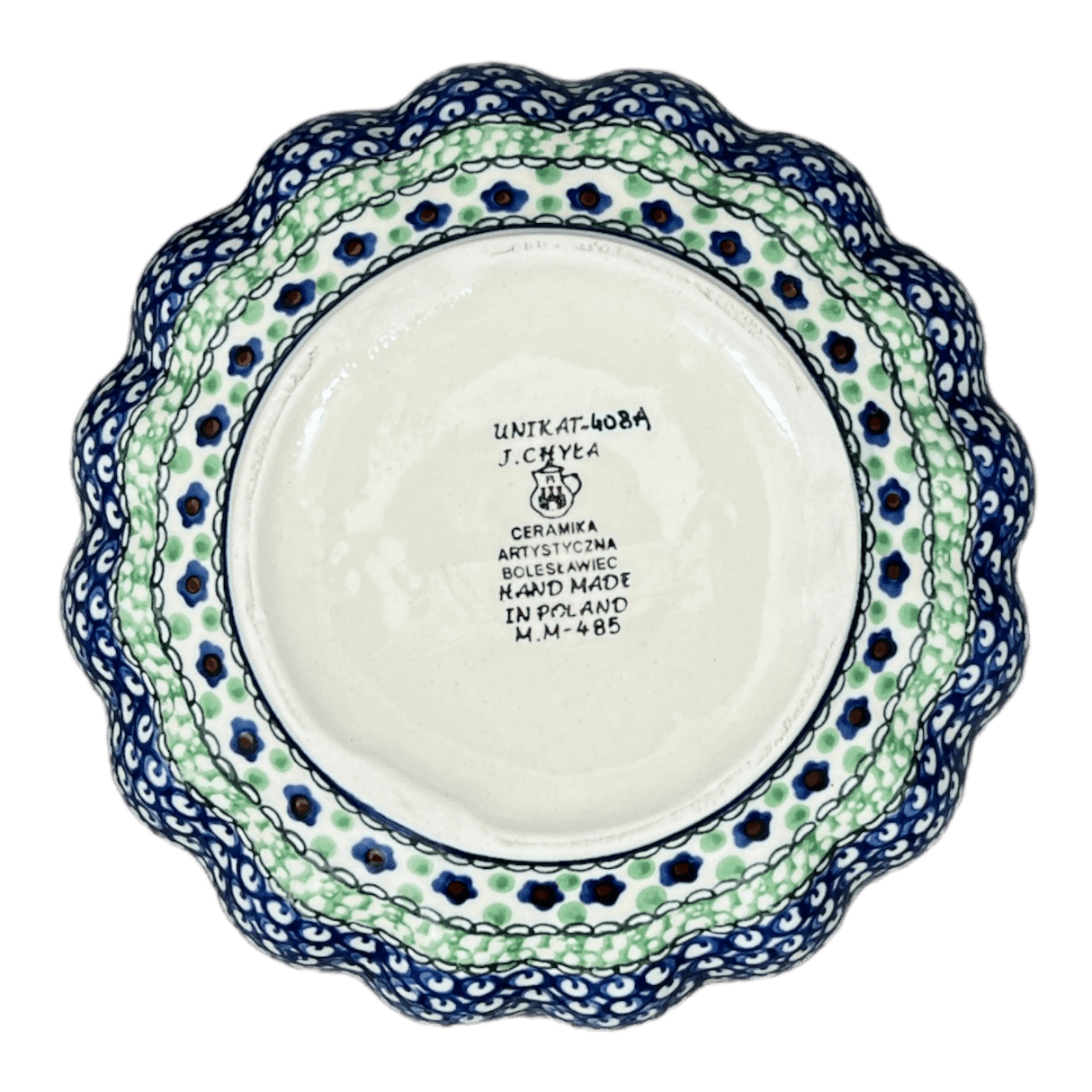 Bowl, Round, Blossom, 7.5" in "Green Goddess" by Ceramika Artystyczna | A249-U408A