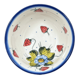 Bowl, Round, 6", WR (WR12B) in "Strawberries & Blossoms" by W.R. Ceramika | WR12B-WR2