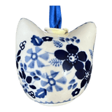 Ornament, Cat Head in "Duet in Blue" by Manufaktura | K142S-SB01