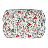 Platter, Rectangular, 11.5" x 17" in "Full Bloom" by Manufaktura | P158S-EO34