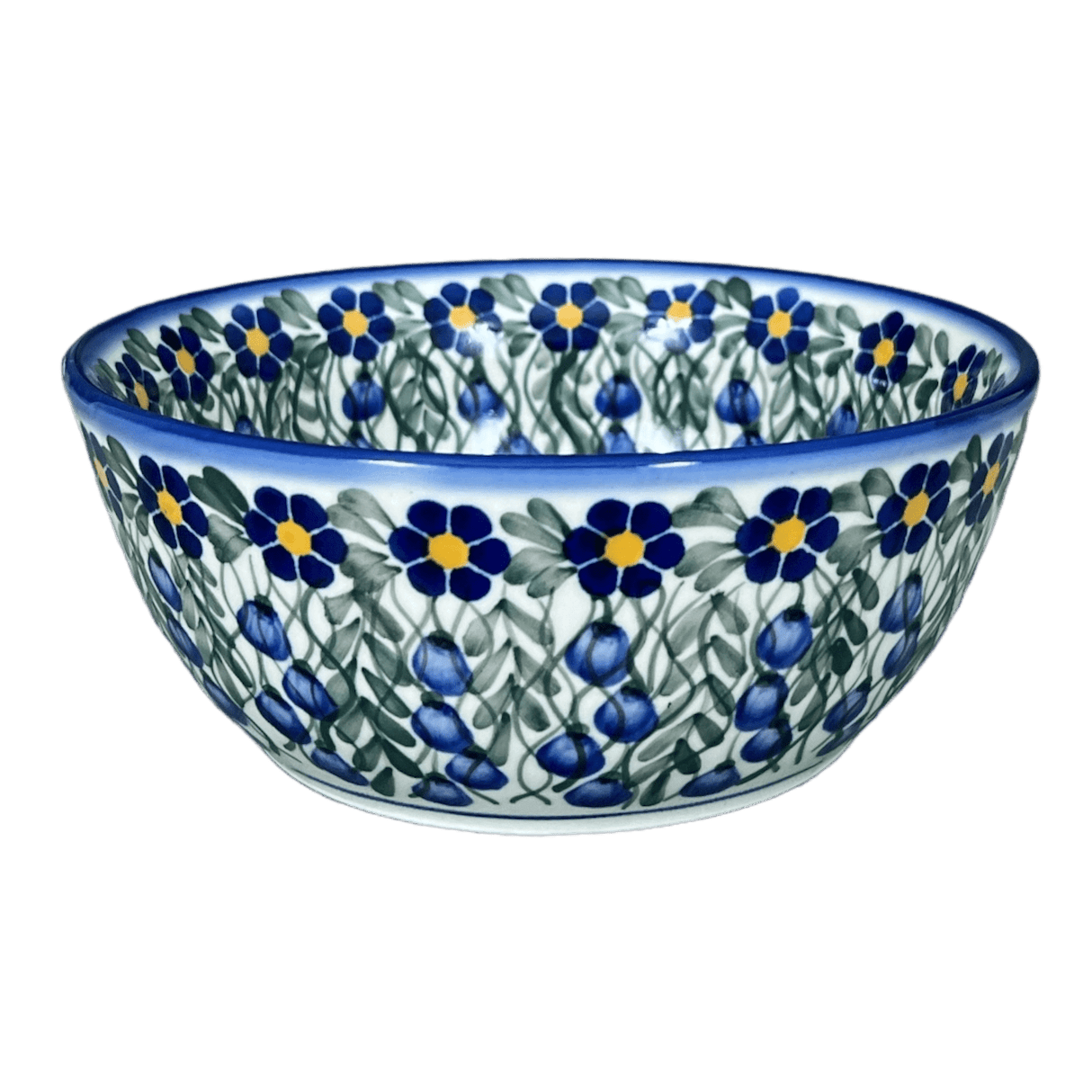 Bowl, Round, 7.75", WR (WR12D) in "Modern Blue Cascade" by W.R. Ceramika | WR12D-GP1